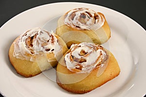 Cinnamon rolls on a plate