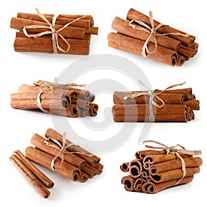Cinnamon stick  isolated on white background