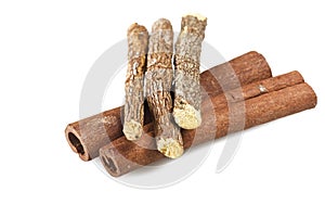 Cinnamon stick and Liqorice