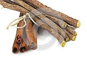 Cinnamon stick and Liqorice