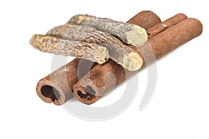 Cinnamon stick and Liqorice