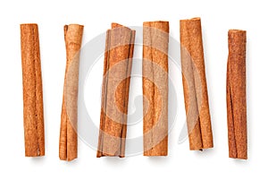 Cinnamon Sticks Isolated Over White Background