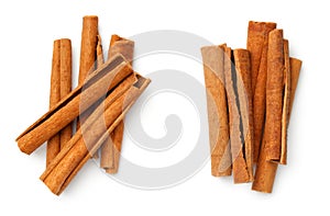 Cinnamon Sticks Isolated On White Background