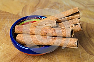 Cinnamon sticks, spice flavouring.