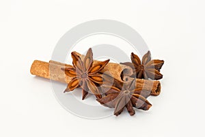 Cinnamon sticks with star anise