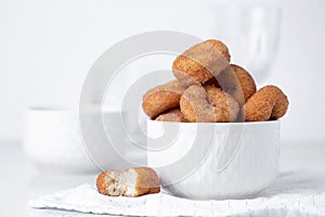 Cinnamon sugar mini donuts