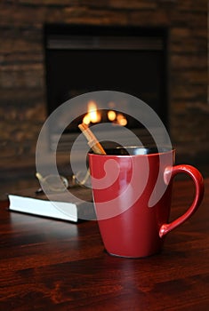 Cinnamon tea by the fire