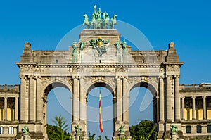 Cinquantenaire Arch in Brussels, Belgium