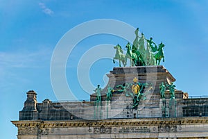 Cinquantenaire monument in Brussels, Belgium