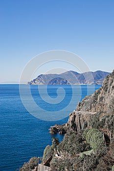 The Cinque Terre coastline