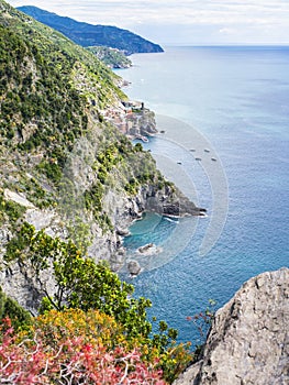 Cinque Terre coastline in Italy