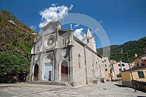 Cinque Terre National Park village in summer time ,fisherman village , touristic season