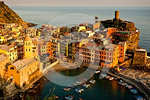 Cinque Terre Village of Vernazza