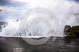 Cinque Terre, waves