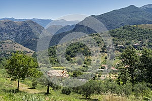 Summer landscape in Ciociaria near Roccasecca photo