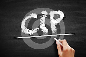 CIP Carriage and Insurance Paid - when a seller pays freight and insurance to deliver goods to a seller-appointed party at an