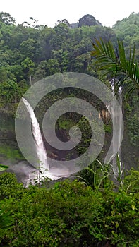 Ciparay Waterfall in Tasikmalaya Regency, West Java, Indonesia