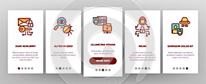 Cipher, Data Protection Vector Onboarding Mobile App Page Screen