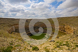 Cirali Pothole is in Akviran Plateau /Konya