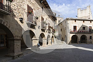 Cirauqui Square. Cirauqui, Navarre. Spain. photo