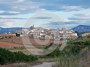 Cirauqui, beautiful village of the Community of Navarra, Spain photo