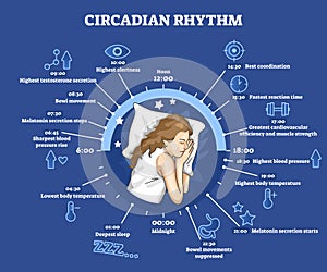 Circadian rhythm as educational natural cycle for healthy sleep and routine