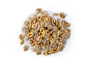 Circassian walnut on white