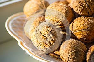 Circassian walnuts in plate