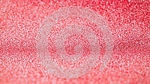 Circle abstract light background. Christmas glitter red design with bright sparkle bokeh texture for xmas shine silver pattern.