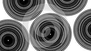 circle abstract lined illustration design