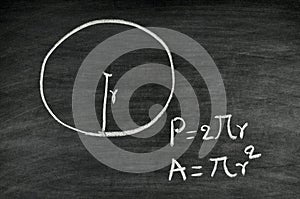 Circle area and perimeter formula