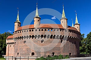 Circle Barbican in krakow in Poland photo