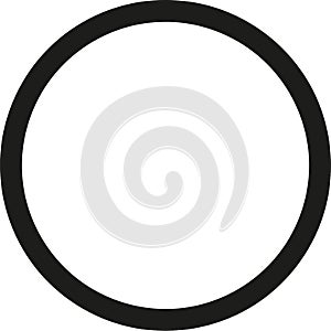 Circle black outline