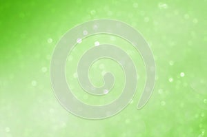 Circle bokeh blurred on green background abstract