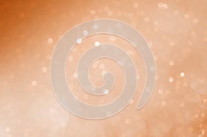 Circle bokeh blurred on sea brown background abstract