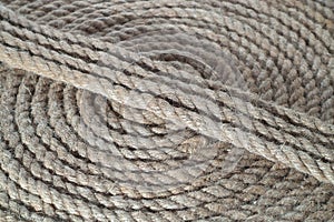 Circle bunch of ship rope