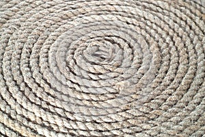 Circle bunch of ship rope