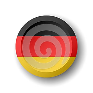 Circle button flag of Germany