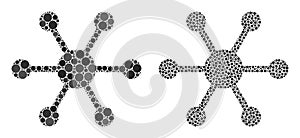 Circle Central Node Icon Collage