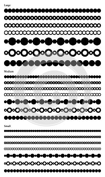 Vectorised Circle Chain Borders and edges photo