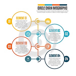 Circle Chain Infographic