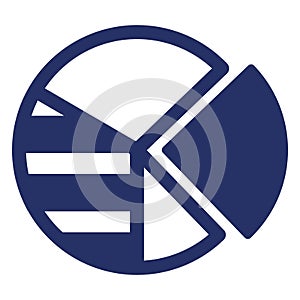 circle chart  Isolated Vector icon which can easily modify or edit
