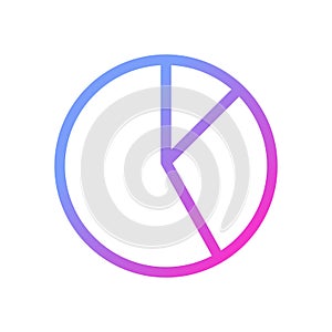 Circle chart pixel perfect gradient linear ui icon