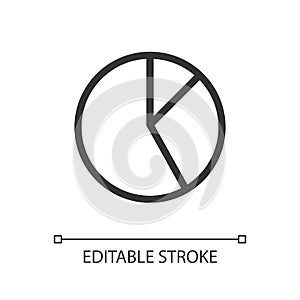 Circle chart pixel perfect linear ui icon