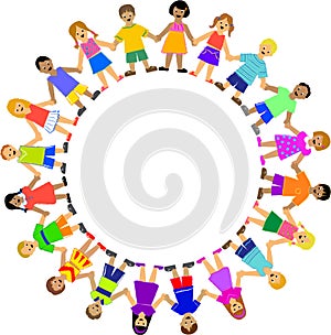 Circle of Children Holding Hands