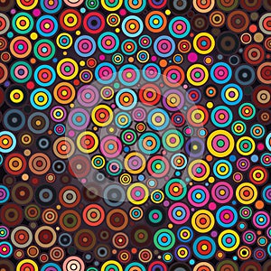 Circle circle colorful seamless pattern