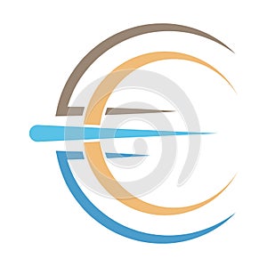 Circle and circular  logo icon design