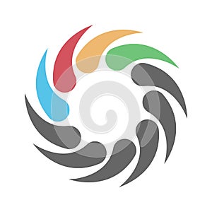 Circle and circular  logo icon design