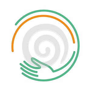 Circle and circular  logo icon design