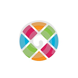 Circle color palet logo